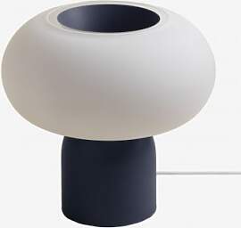 Led-tischlampe Aus Kristall Und Eisen Deruent Blau 