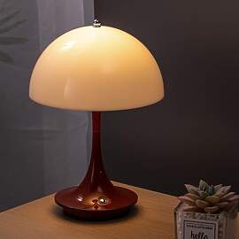 LED Tischlampe Kabellos Akku Pilz Lampe