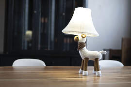 LED Tischleuchte "Wolle das Schaf", bunt 
