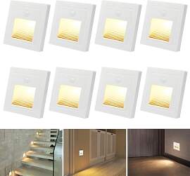 LED Treppenlicht mit bewegungsmelder 8 stück