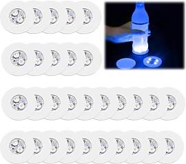 LED Untersetzer, 30 Stück Leuchtende Untersetzer, 