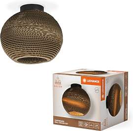 LEDVANCE Deckenleuchte Decor Cardboard Ball braun