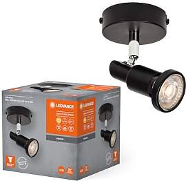 LEDVANCE LED SPOT GU10 1 x 3,4W, 230lm, schwarz,