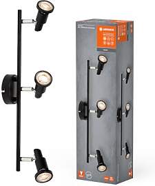 LEDVANCE LED SPOT GU10 3 x 3,4W, 690lm, schwarz,