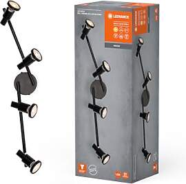 LEDVANCE LED SPOT GU10 4 x 3,4W, 920lm, schwarz,