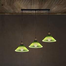 LED Vintage Glas Pendelleuchte Grün Hängelampen