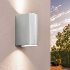 Ledvion Santa Barbara, LED Wandleuchte Außen Grau 