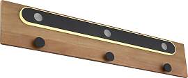 LED-Wandleuchte Chasey Opal/Schwarz/Dunkelbraun