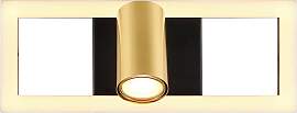 LED-Wandleuchte Marrie Schwarz/Messing max. 12