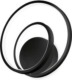 LED-Wandleuchte Schwarz max. 28 Watt Wandlampe