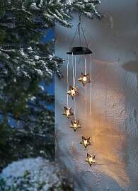 LED-Windspiel, Schwarz, Größe Universalgröße