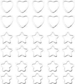 LEEQ 30pcs SchlüSselringe Aus Metall -