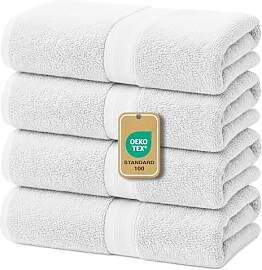 leevitex® Handtuch 4er Set aus 100% Baumwolle,