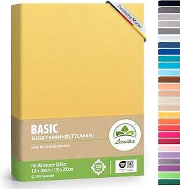 leevitex® Jersey Spannbettlaken, Spannbetttuch
