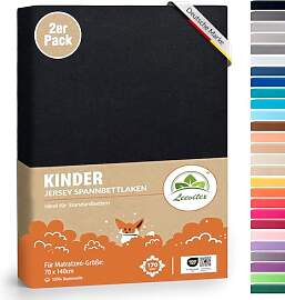 leevitex Premium Kinder Spannbettlaken, 70x140cm,