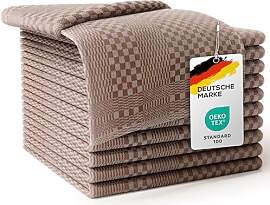 LEFUNDA® 10er Set Geschirrtücher - 100%