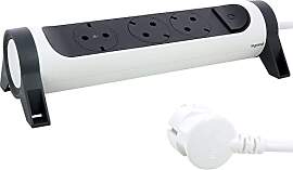 LEGRAND, Drehbare Steckdosenleiste, 3-fach