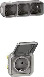 LEGRAND, Plexo New Feuchtraum Aufputzdose 3-fach,