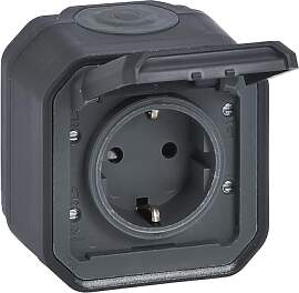 LEGRAND, Plexo New Feuchtraum-Steckdose,