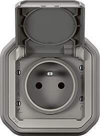 LEGRAND | Standard-Steckdose Plexo, grau,