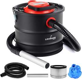 LEHMANN Aschesauger 18L - 1200W - Kaminsauger mit