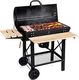 LEHMANN Holzkohlegrill mit Grillrost XL,