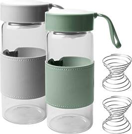 Leikurvo Kleine Glas-Shaker-Flasche, 2 Stück