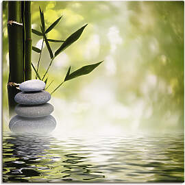 Leinwandbild ARTLAND "Asiatische Spa