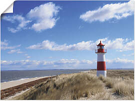 Leinwandbild ARTLAND "Leuchtturm Sylt",
