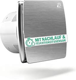 Leiser Badlüfter 100mm, Mit Feuchtigkeitssensor
