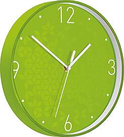 Leitz 90150054 Wanduhr WOW, Grün, 32.5 x 31.1 cm