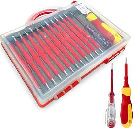 LEKEFETO 26 in 1 Schraubendreher Set Isoliert,