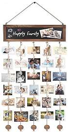 LEKEFETO Bilderrahmen Collage mit 30 Klammern: DIY 
