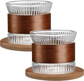 LEKEFETO Espressotassen Set Glas, 2 Stück 170 ml