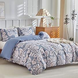 Lekesky Bettwäsche 200x200, 3teilig Bettbezug