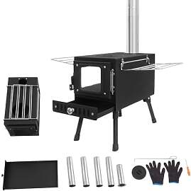 LENJKYYO Klappbarer Camping Holzofen, Zeltofen