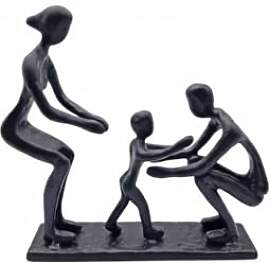 Leomarch Familie aus 3 Personen Skulptur –