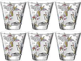 Leonardo Bambini Trink-Glas 6er Set, Kinder-Becher 