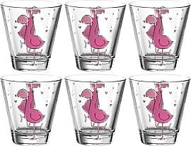 Leonardo Bambini Trink-Glas 6er Set, Kinder-Becher 
