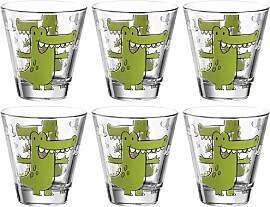 Leonardo Bambini Trink-Glas 6er Set, Kinder-Becher 