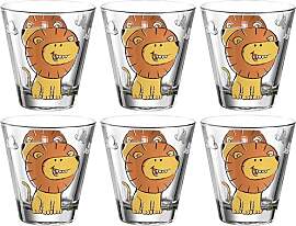 Leonardo Bambini Trink-Glas 6er Set, Kinder-Becher 
