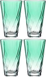 LEONARDO HOME Twist Trinkglas, 4er Set,
