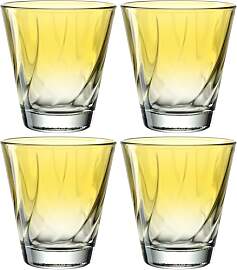 LEONARDO HOME Twist Trinkglas, 4er Set,