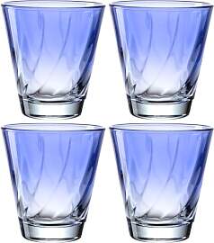 LEONARDO HOME Twist Trinkglas, 4er Set,