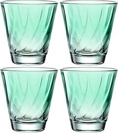LEONARDO HOME Twist Trinkglas, 4er Set,