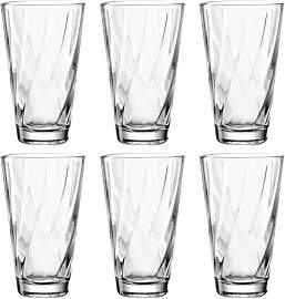LEONARDO HOME Twist Wassergläser - 6er Set,