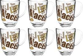 Leonardo Napoli Latte Macchiato-Tassen 6er Set,