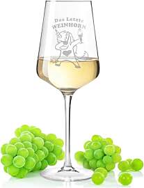 Leonardo Puccini Weinglas mit Gravur - Weinhorn -