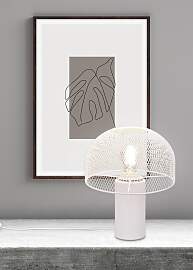 LEONIQUE Tischleuchte "Elenoire", weiß, 