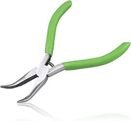 LEONTOOL Gebogene Spitzzange für